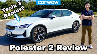 Polestar 2 EV review  see where it beats the Tesla Model 3 [upl. by Glover]