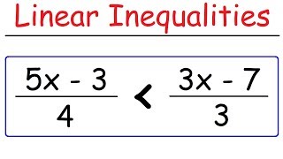 How To Solve Linear Inequalities [upl. by Anrahs]