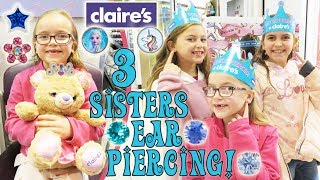 Ear Piercing at Claires  Crazy8Family [upl. by Rico135]