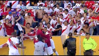 ECUADOR 12 PERU Goles de Peru HD 5092017  Narracion Peredo CMD [upl. by Costello]