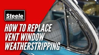 How To Replace Vent Window Weatherstripping [upl. by Ladnek]