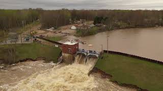 Smallwood Lake Dam Overflows After Edenville Dam Failure [upl. by Chapman736]