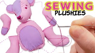 Sewing STUFFED ANIMALS  Making PLUSHIES [upl. by Harlow]