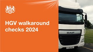 HGV walkaround checks 2024 official DVSA guide [upl. by Beaufert887]