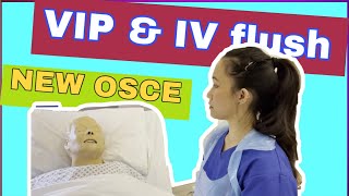 Visual Infusion Phlebitis VIP and IV cannula flush OSCE 2021 [upl. by Darelle]