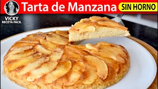 Tarta de Manzana 🍎Sin Horno  VickyRecetaFacil [upl. by Joella]