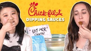 We Tried All of the Dipping Sauces from ChickfilA  Taste Test  Food Network [upl. by Sherrod]