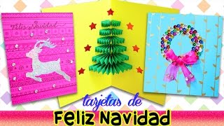 ★ TARJETAS DE NAVIDAD ★ fácil sencilla y bonita  VANE COOPER [upl. by Yruama]