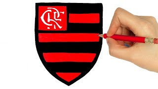 Como desenhar o escudo do flamengo [upl. by Fidele678]