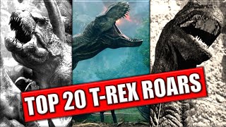 20 Best TRex Roars 19332018  Evolution [upl. by Tania]