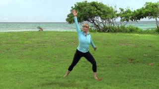 Workout with Miranda EsmondeWhite AGING BACKWARDS author [upl. by Aliab]