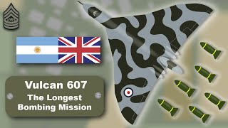 Vulcan 607  Operation Black Buck The Falklands War  Animated War Stories [upl. by Anelra]