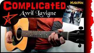 COMPLICATED 🛹  Avril Lavigne  GUITAR Cover  MusikMan N°180 [upl. by Naasar]