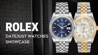 Rolex Datejust Watches Collection  SwissWatchExpo [upl. by Avahc785]