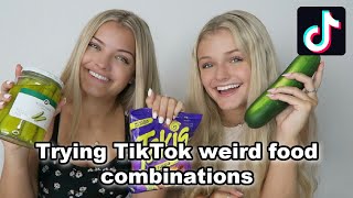 Trying Viral TikTok Weird Food Combinations [upl. by Johiah914]