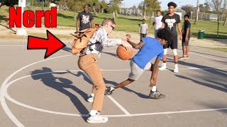 Nerd Breaks Ankles amp EXPOSES Hoopers in the Hood [upl. by Avirt840]