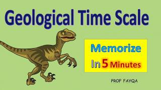 Geological Time Scale and Fossils l Memorize time scale chart in 5 minutes [upl. by Odnamra]