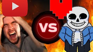 Youtubers React To Beating Sans [upl. by Perpetua]