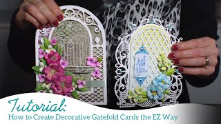 How to Create Decorative Gatefold Cards the EZ Way [upl. by Vigor]