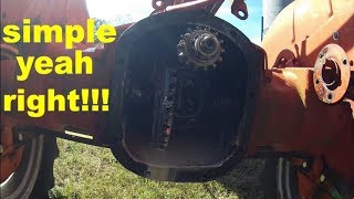 allis chalmers c pto seal replacement [upl. by Akirdnwahs708]