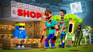 I Opened a SCARY Shop in Minecraft [upl. by Ardys]