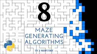 8 Maze Generating Algorithms in 3 Minutes [upl. by Maryly]