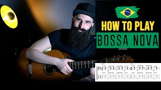 How to play BOSSA NOVA Guitar  The Basics [upl. by Llevron581]