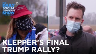 Jordan Klepper Hits One Last Trump Rally Before the Election  The Daily Social Distancing Show [upl. by Ongun]