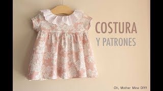 DIY Costura Vestido de niña patrones gratis [upl. by Nahc417]