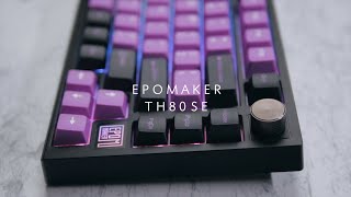 Epomaker TH80 SE Showcase  Review  Sound Test [upl. by Beaufert584]