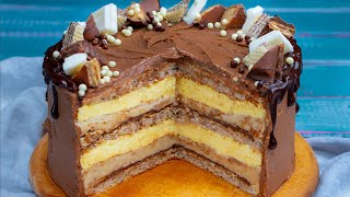 Kinder Bueno torta  finomabb és sokkal jobb a boltinál  Cookrate  Magyarország [upl. by Ian]