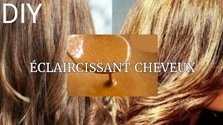 DIY  ÉCLAIRCISSANTS CHEVEUX MAISON  REALFERIEL [upl. by Supen]