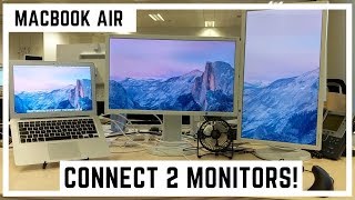 How to Connect Macbook Air to 2 Monitors [upl. by Urban]