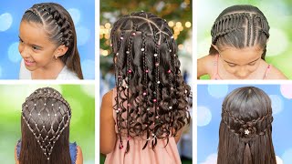 LOS MEJORES PEINADOS CON CABELLO SUELTO PARA NIÑAS [upl. by Gavrielle]