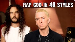 Eminem  Rap God  Performed In 40 Styles  Ten Second Songs [upl. by Joanna]