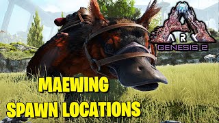 MAEWING SPAWN LOCATIONS ARK GENESIS PART 2 [upl. by Thora]