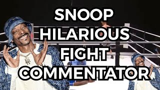 SNOOP hilarious Commentary Nate Robinson Jake Paul Fight [upl. by Eliades530]