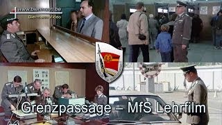 Grenzpassage ein MfS Lehrfilm 1980 Jahren [upl. by Dietrich]