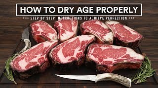 How to DRY AGE BEEF AT HOME Properly  45 Day Aged Bone in Ribeye [upl. by Yssis]