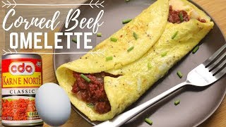 Corned Beef Omelette  Omelet  Egg Recipes  Pinoy Recipes [upl. by Nylatsirhc]