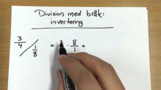 Division av bråk invertering [upl. by Wenda179]