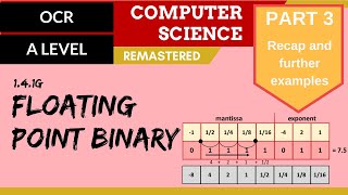 81 OCR A Level H446 SLR13  14 Floating point binary part 3  Recap and further examples [upl. by Nahtnahoj426]