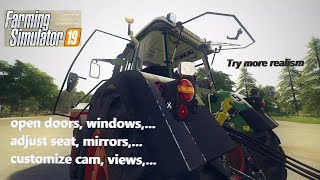 TRY MORE REALISM IN FARMING SIMULATOR 19  cabin mods [upl. by Nidla]