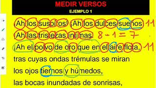 Análisis métrico 01 Medir versos [upl. by Norton]