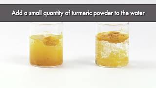 Testing Turmeric Powder adulteration with Artificial Color  FSSAI [upl. by Constantina]