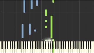 Ludovico Einaudi  Una mattina  Piano Tutorial Synthesia [upl. by Inafit]