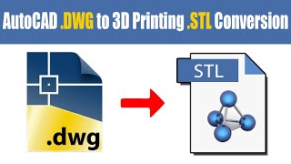 How to Convert AutoCAD DWG Model into 3D Printing File STL  QasimCAD  Tutorial7 [upl. by Cathlene]