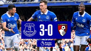 EVERTON 30 BOURNEMOUTH  Premier League highlights [upl. by Atnahc950]