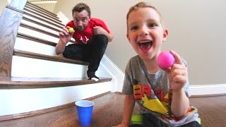 FATHER SON PING PONG TRICK SHOTS [upl. by Hyacinthia384]