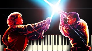 STAR WARS ANAKIN vs OBIWAN  Piano Tutorial [upl. by Inalan]